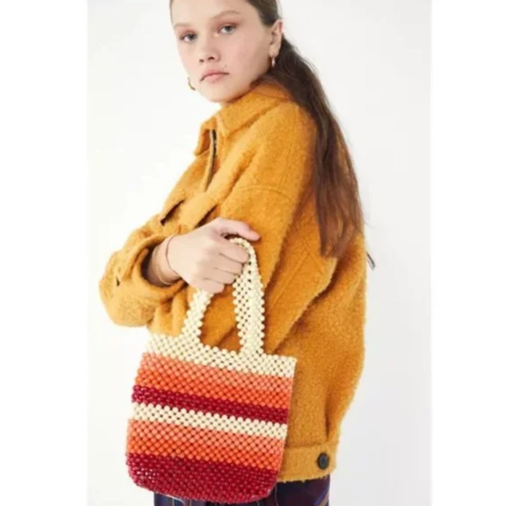 Urban Outfitters Multicolored Mini Beaded Tote